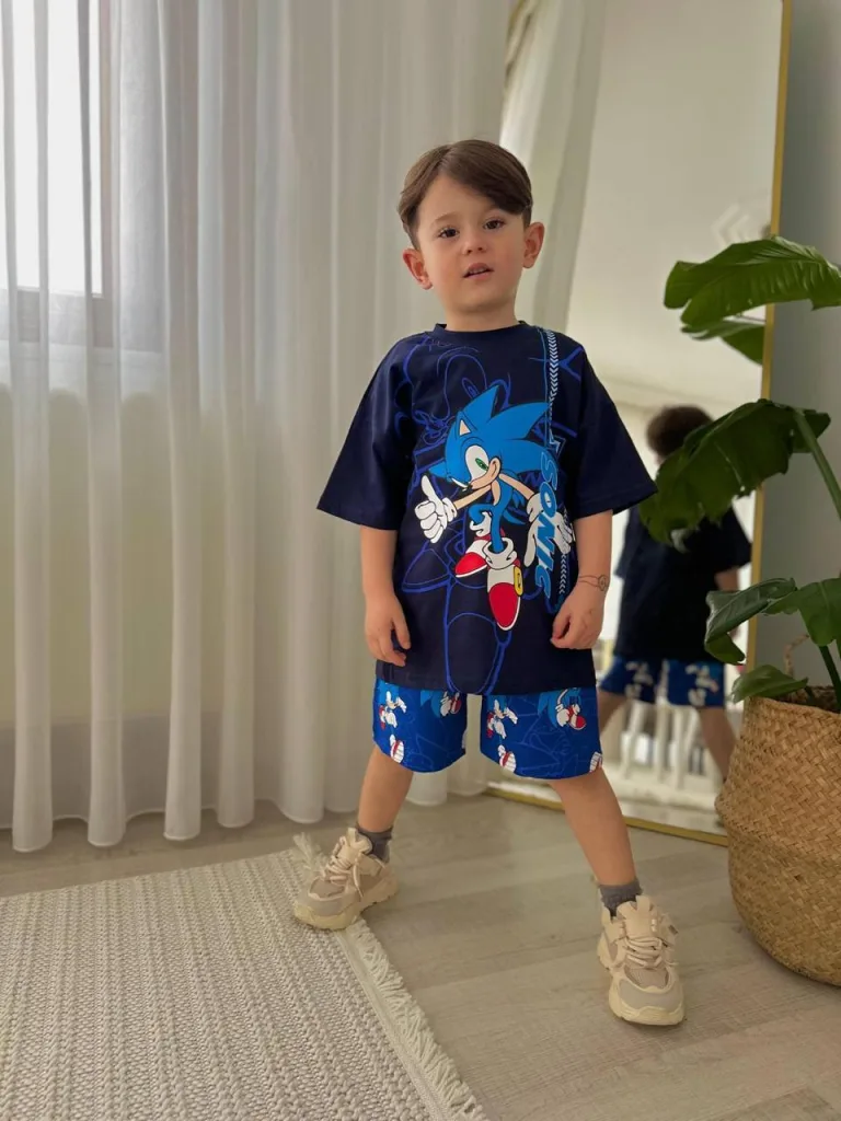 Sonic Baskılı  Yazlık Takım - Erkek Çocuk
