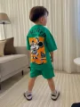 Mickey Mouse Sırt Baskılı İkili Takım - Erkek Çocuk