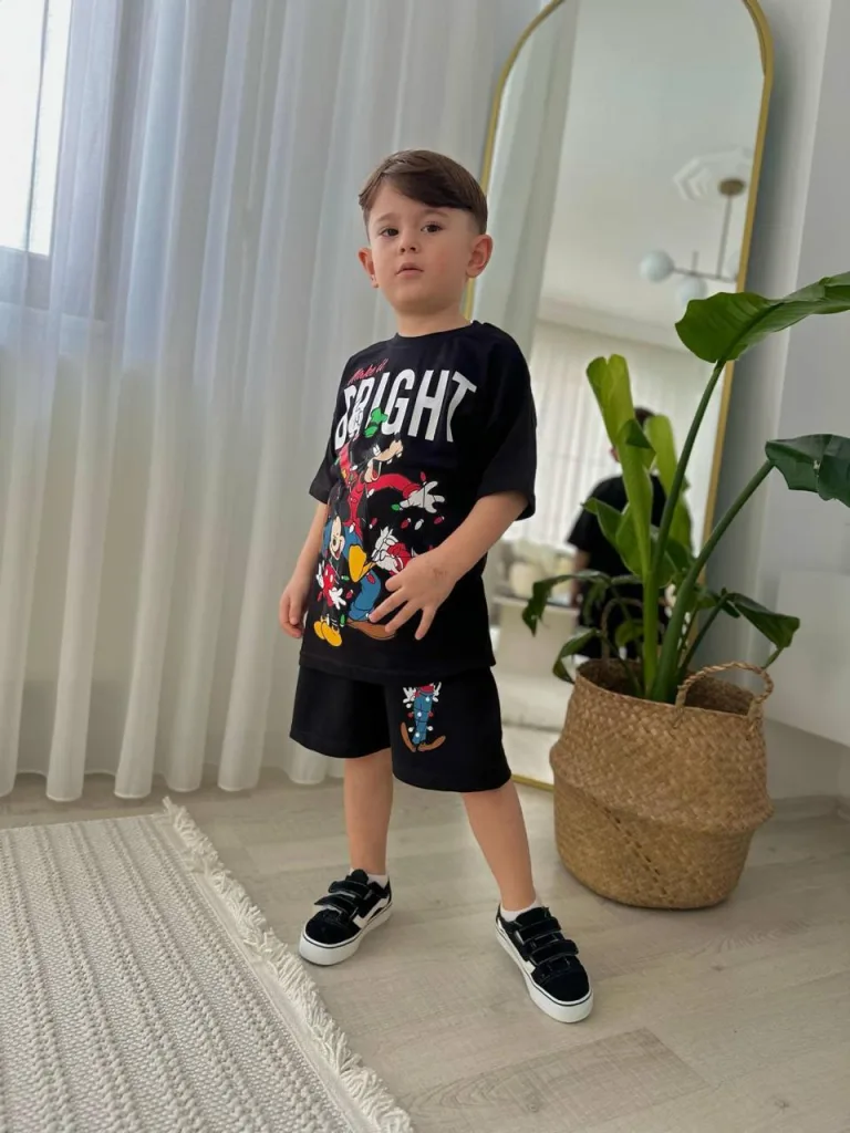 Bright Baskılı Şortlu Takım - Erkek Çocuk
