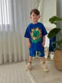 Minecraft  Baskılı Alt Üst Takım Mavi - Erkek Çocuk
