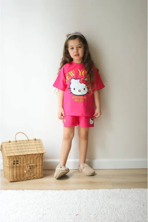 Hello Kitty Baskılı Alt Üst Takım - Kız Çocuk