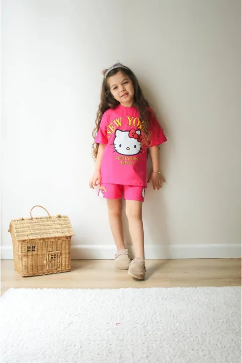 Hello Kitty Baskılı Alt Üst Takım - Kız Çocuk