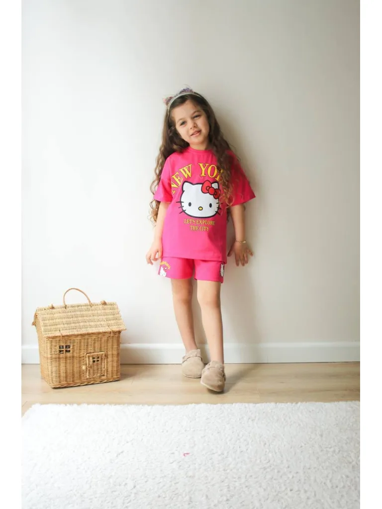Hello Kitty Baskılı Alt Üst Takım - Kız Çocuk