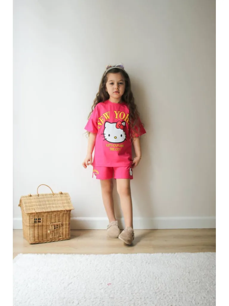 Hello Kitty Baskılı Alt Üst Takım - Kız Çocuk