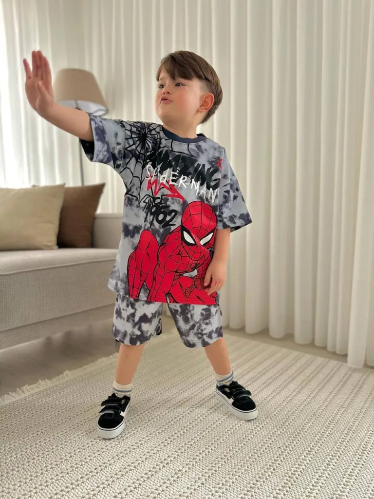 Spider-Man Baskılı Batik İkili Takım - Erkek Çocuk