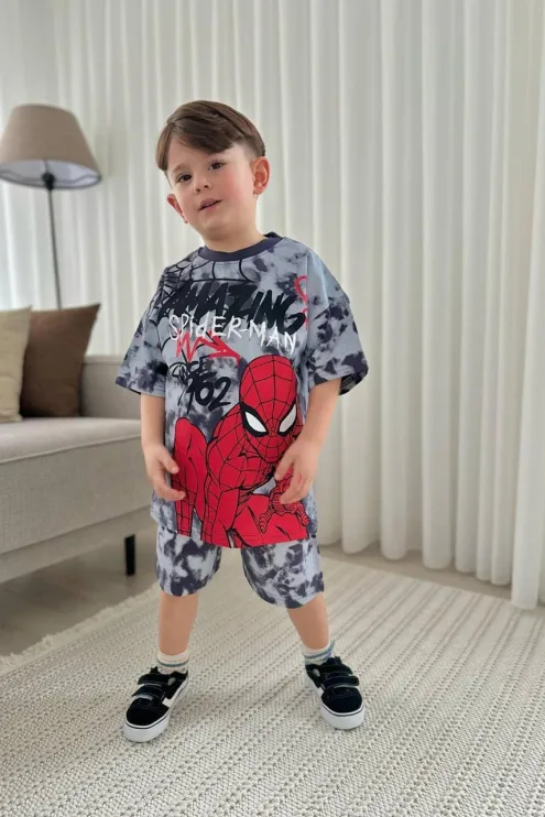 Spider-Man Baskılı Batik İkili Takım - Erkek Çocuk