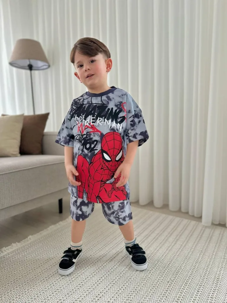 Spider-Man Baskılı Batik İkili Takım - Erkek Çocuk